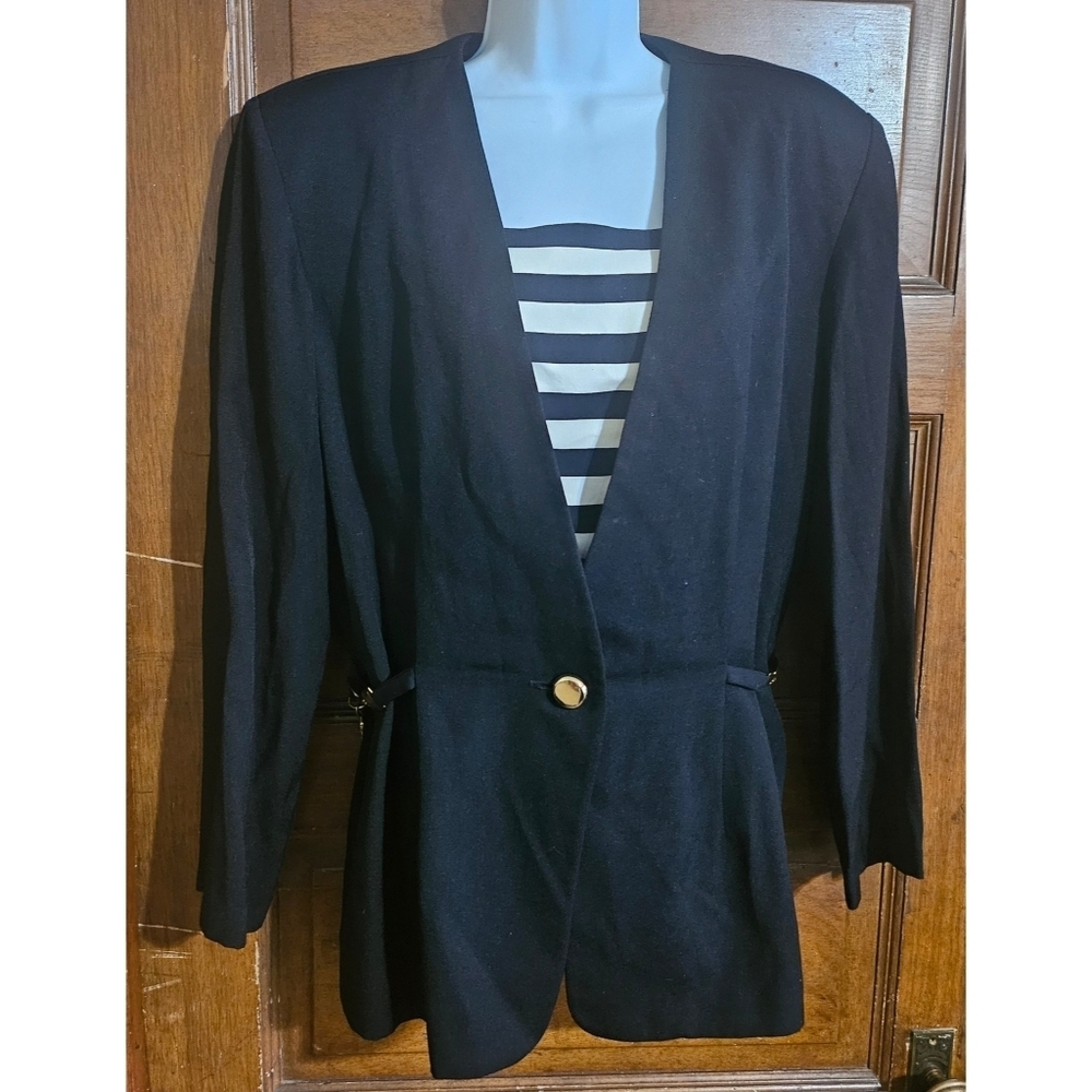 Lois Snyder Dani Max Vintage Black Blazer